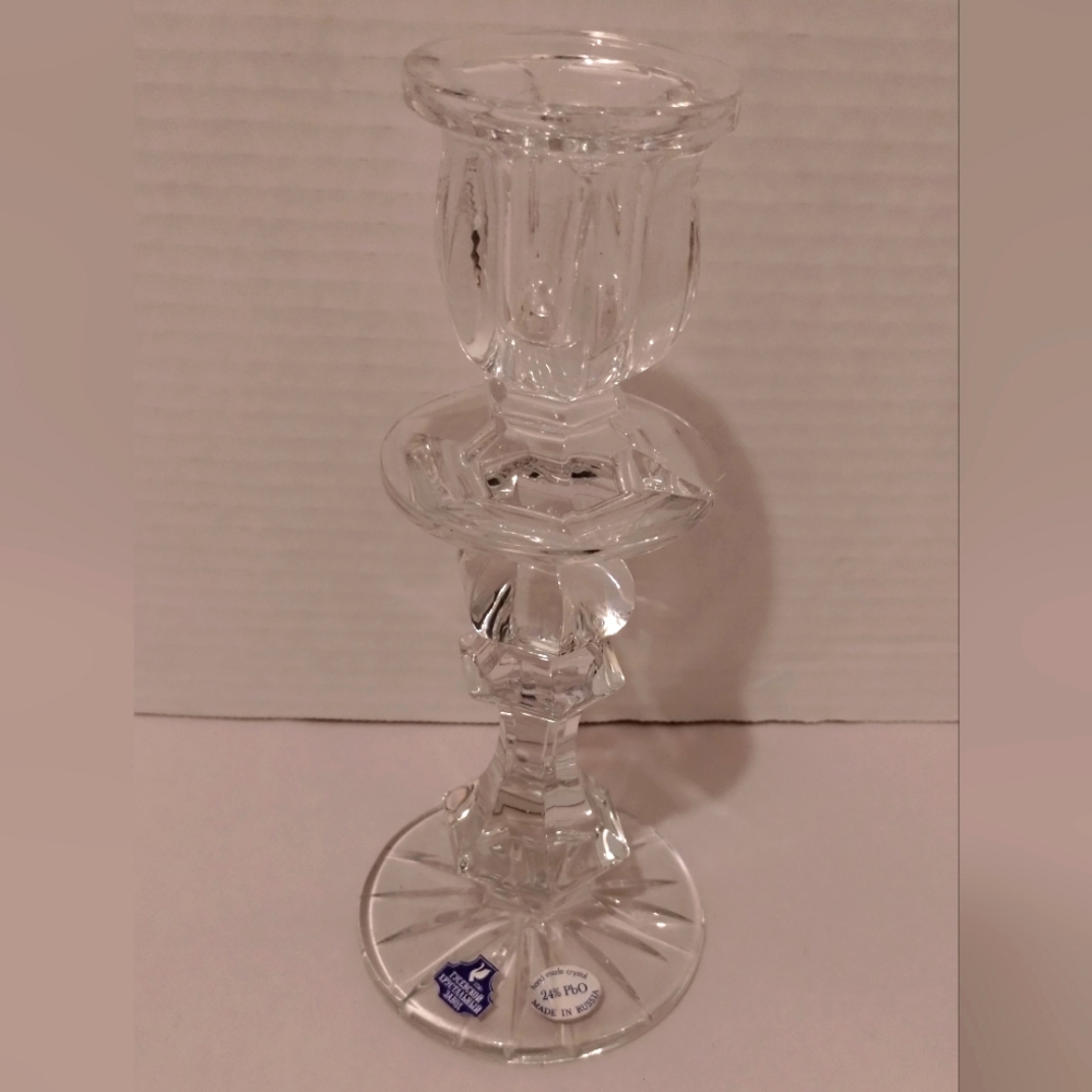 Hand Made Crystal Candle Stick
